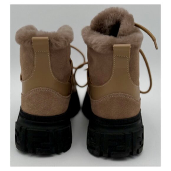 Fendi Tan and Black Ankle Boots - Picture 6 of 12